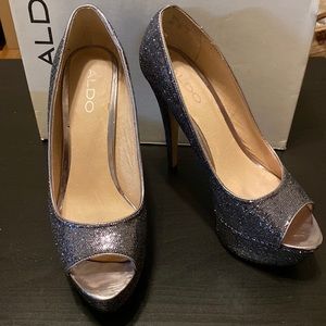 Aldo Berthina glitter platform shoes